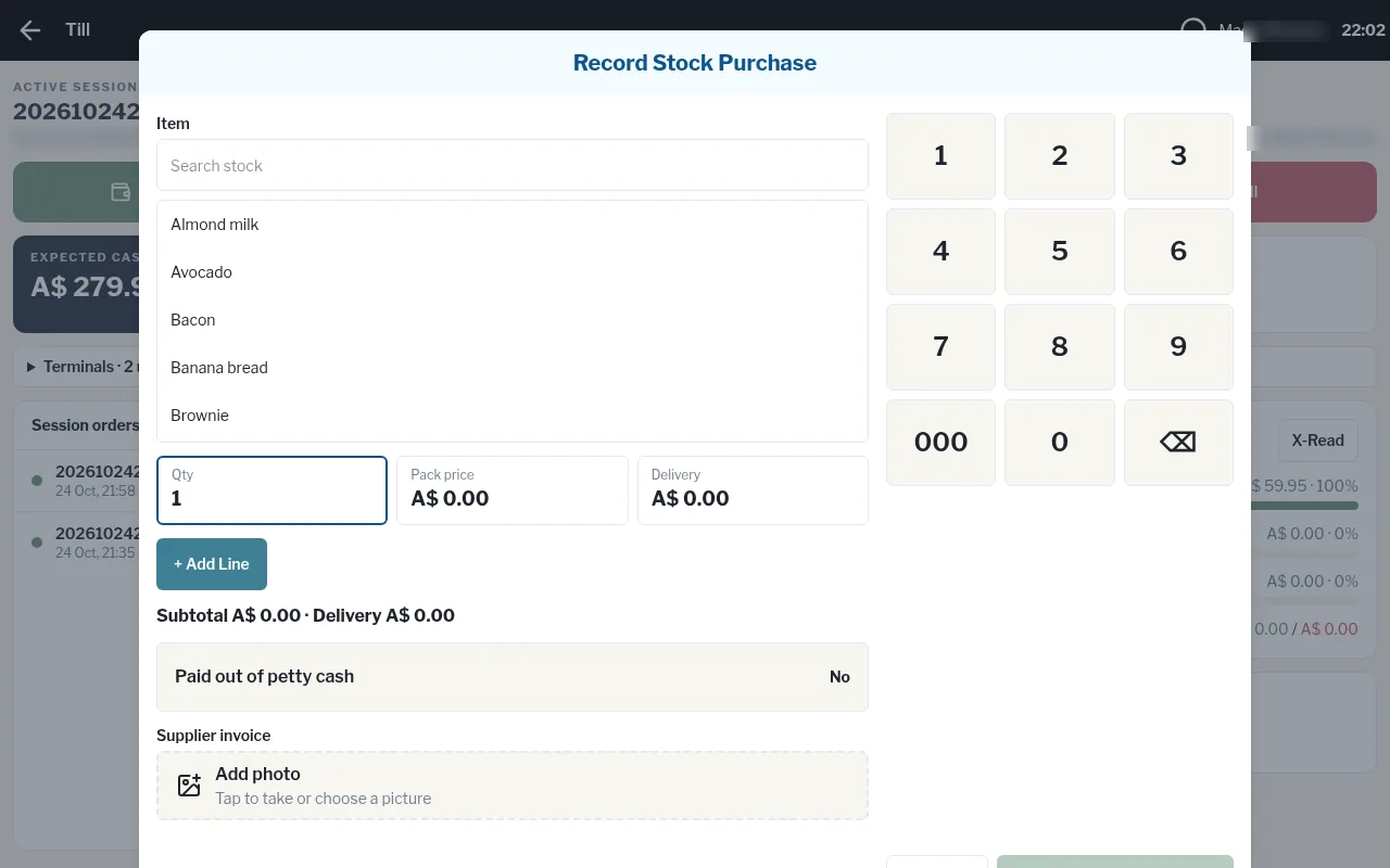 Recording a stock purchase